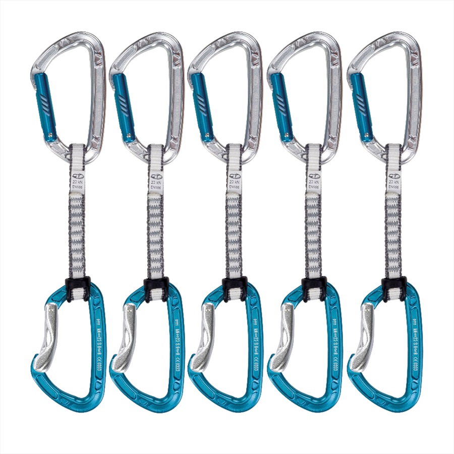 Climbing Technology Aerial Pro Set DY Rock Climbing Quickdraw, 5 Pack